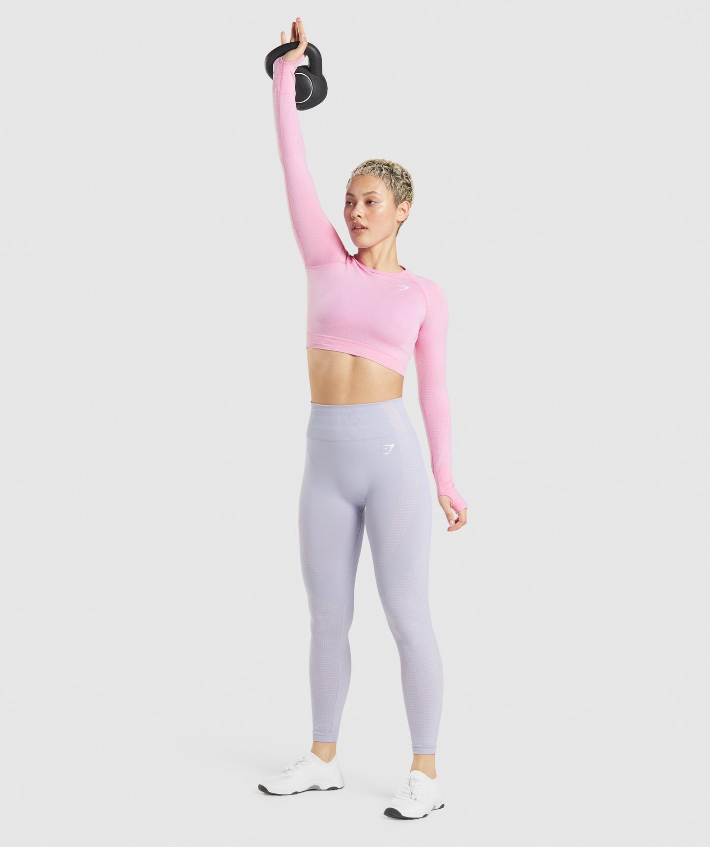 Gymshark Vital Seamless 2.0 Crop Top - Sorbet Pink Marl