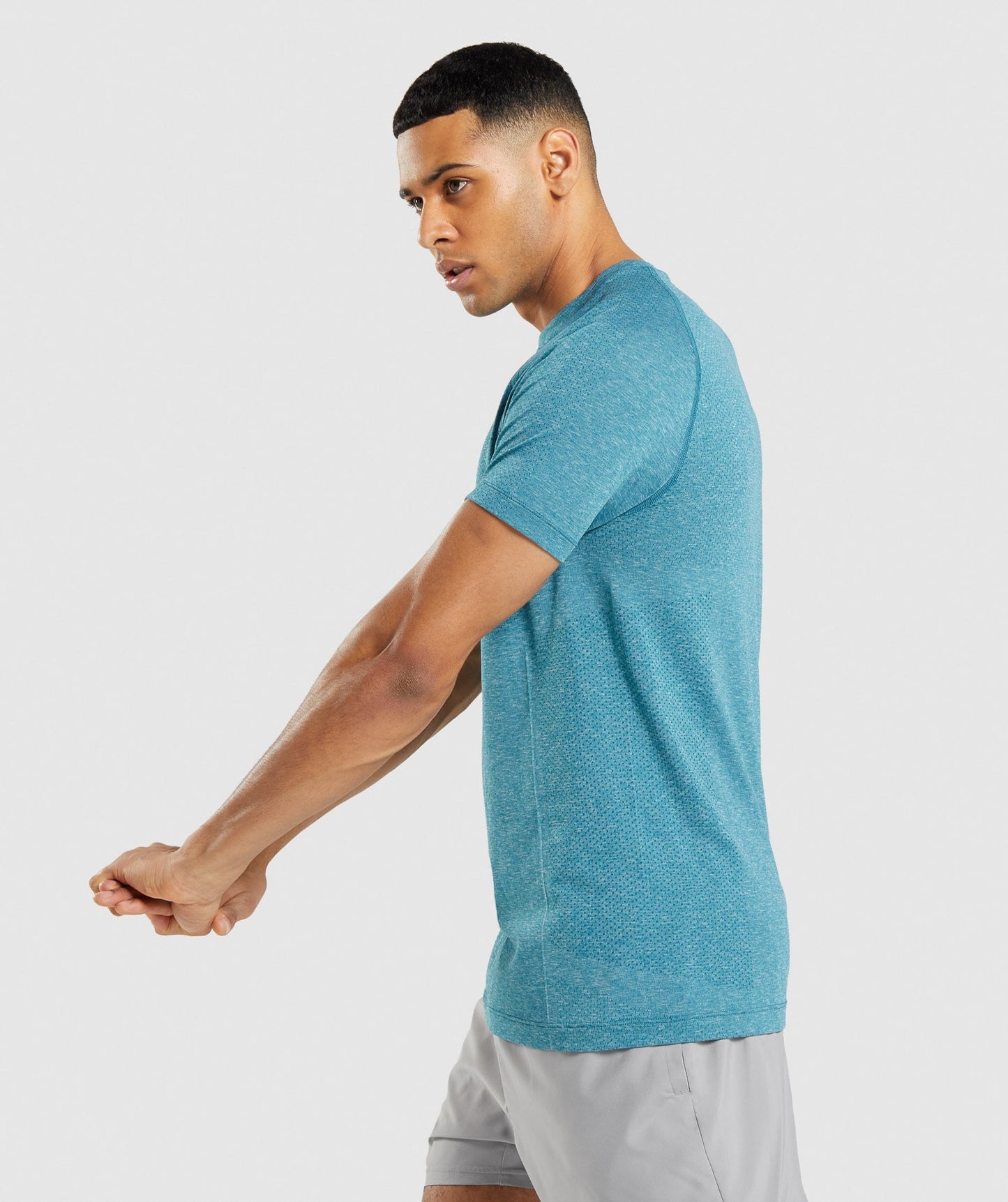 Gymshark Vital Light Seamless T-Shirt - Tahoe Teal Marl