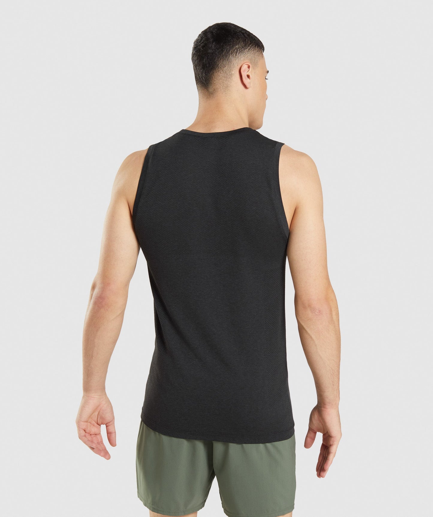 Gymshark Vital Seamless Light Tank - Black Marl