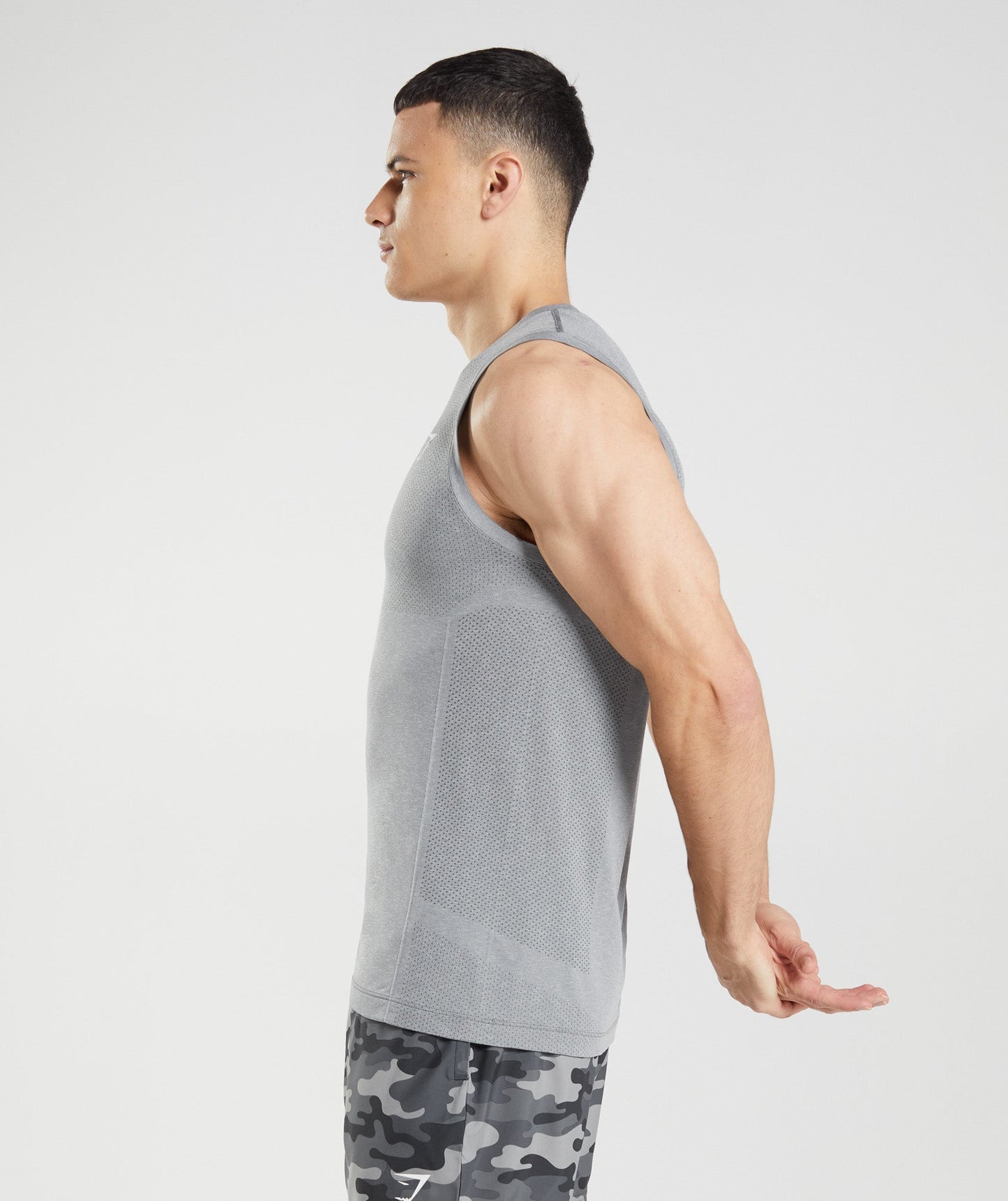 Gymshark Vital Seamless Light Tank - Charcoal Grey Marl