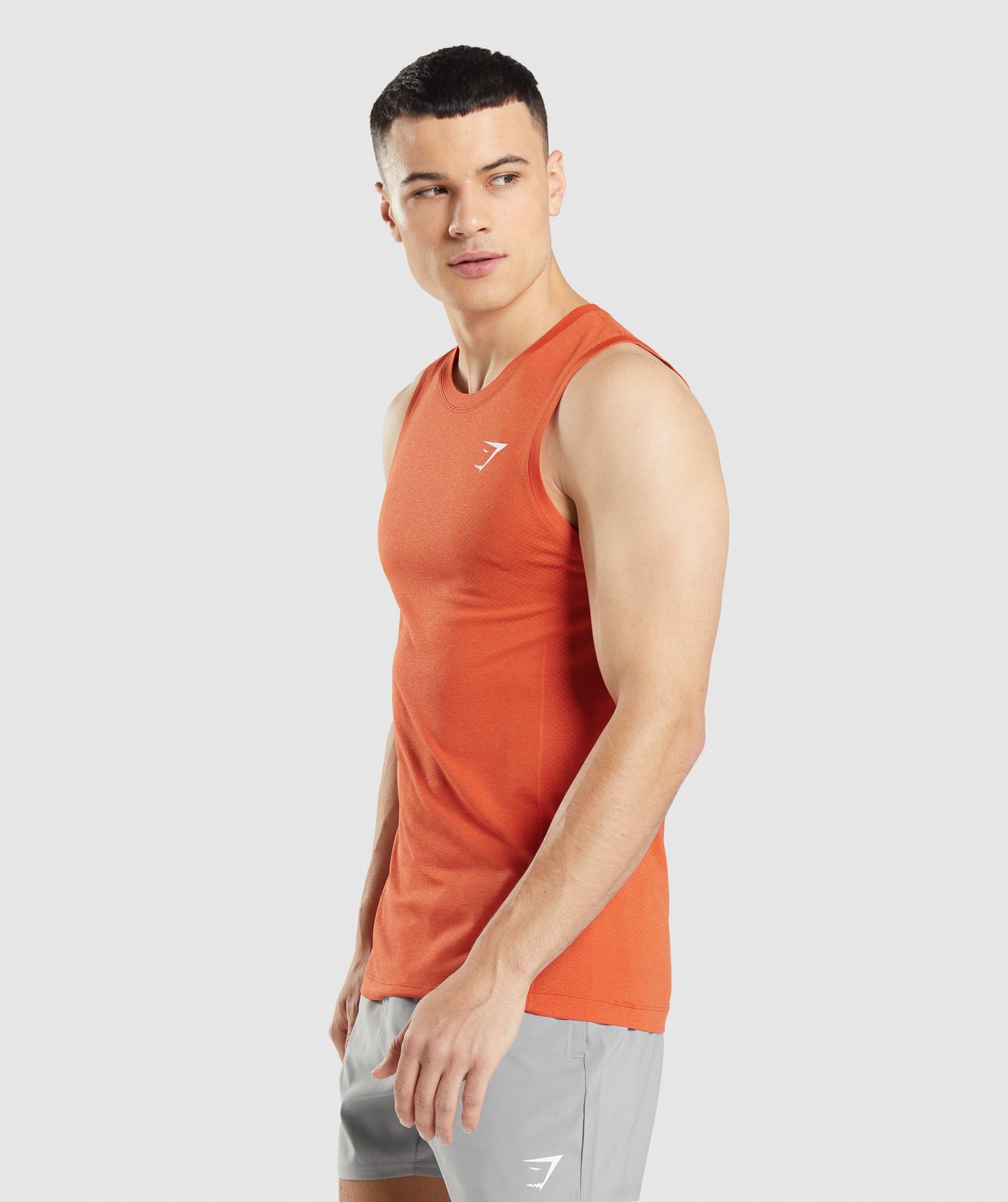 Gymshark Vital Seamless Light Tank - Papaya Orange Marl