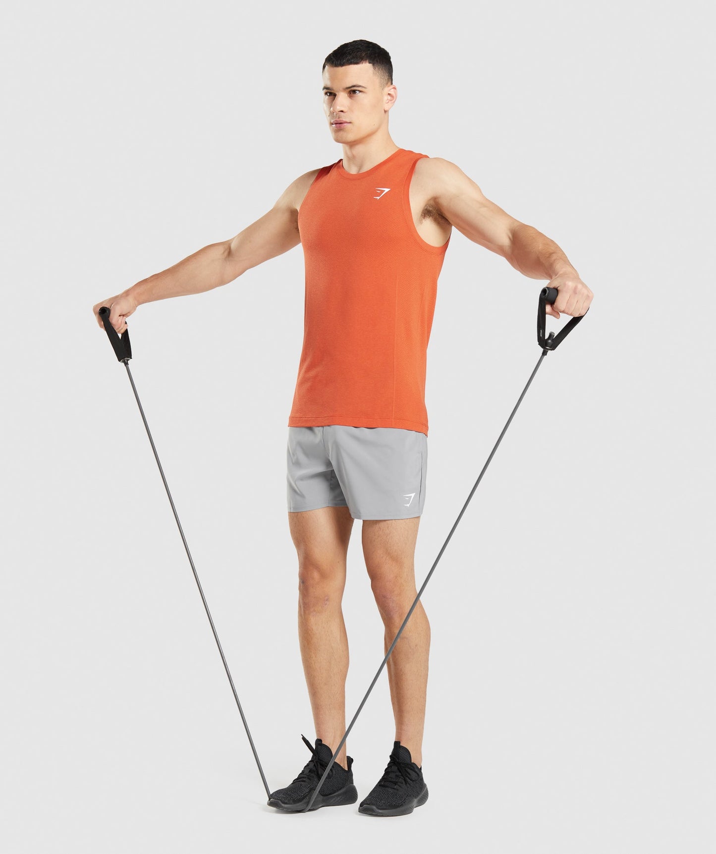 Gymshark Vital Seamless Light Tank - Papaya Orange Marl