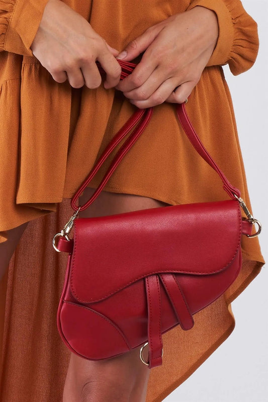 Apple Red Unique Retro Crossbody Handbag /3 Bags