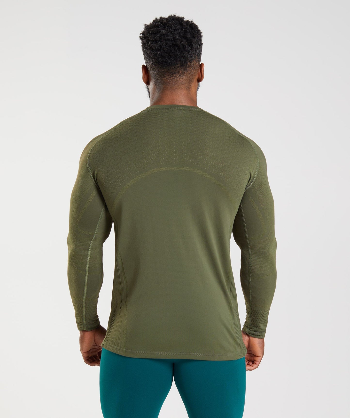 Gymshark 315 Long Sleeve T-Shirt - Core Olive/Marsh Green