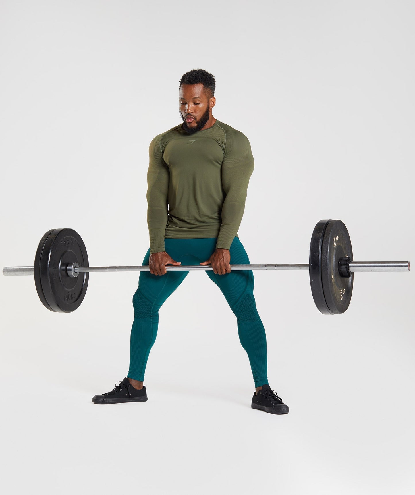 Gymshark 315 Long Sleeve T-Shirt - Core Olive/Marsh Green