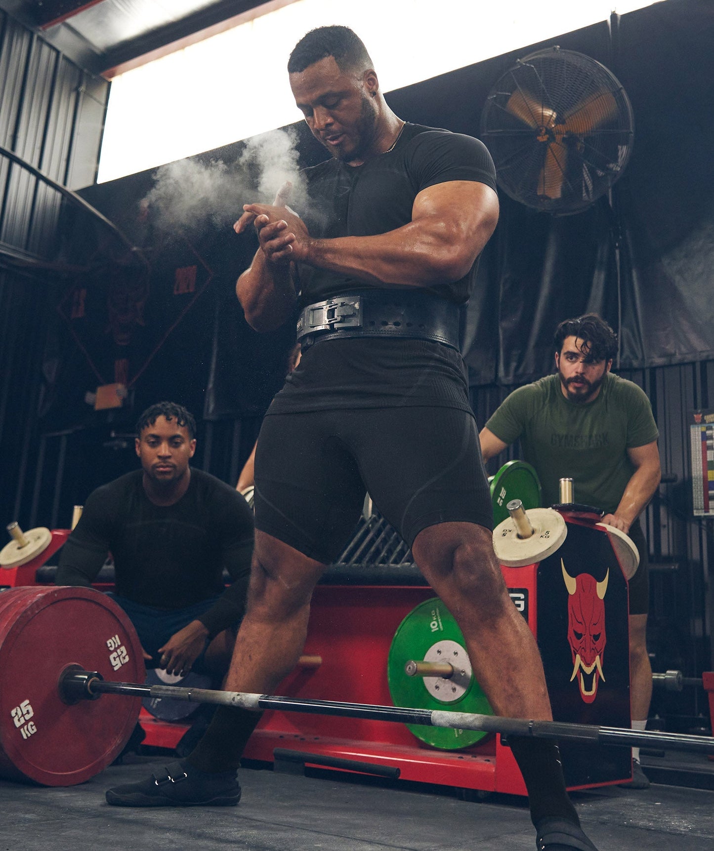 Gymshark 315 Seamless 1/2 Shorts - Black/Charcoal Grey