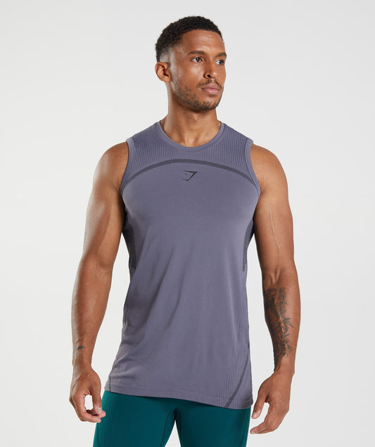 Gymshark 315 Seamless Tank - Mercury Purple/Black
