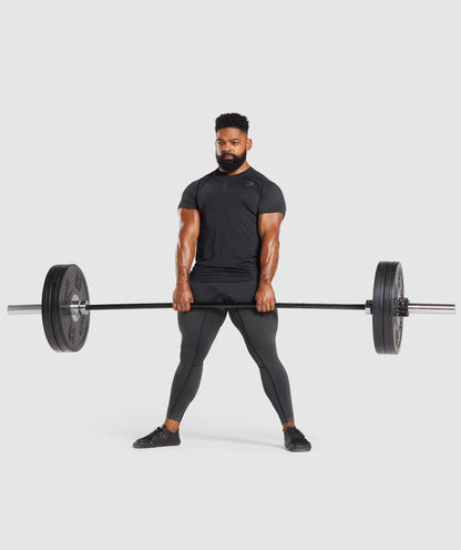 Gymshark 315 T-Shirt - Black/Charcoal