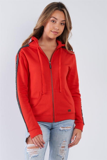 Apple Red "I Am Love, All Of Me" Long Sleeve Hoodie