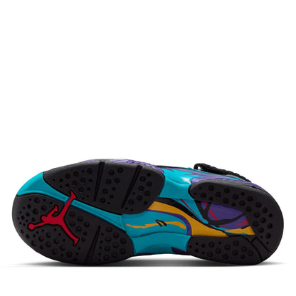 Air Jordan 8 Retro 'Aqua' (GS) - Black/Multi