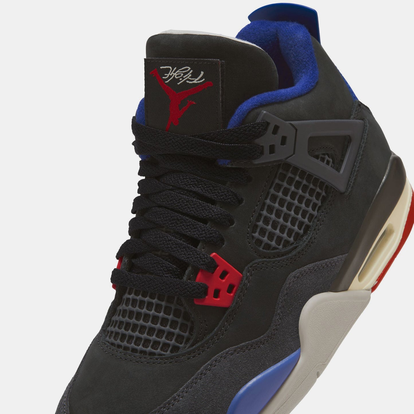 Air Jordan 4 Retro OG 'Rare Air' (GS) - Black/Fire Red