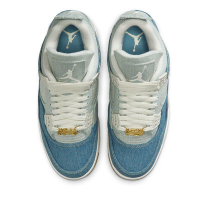 Women's Air Jordan 4 Retro Tex 'Worn Blue' - Sail/Denim
