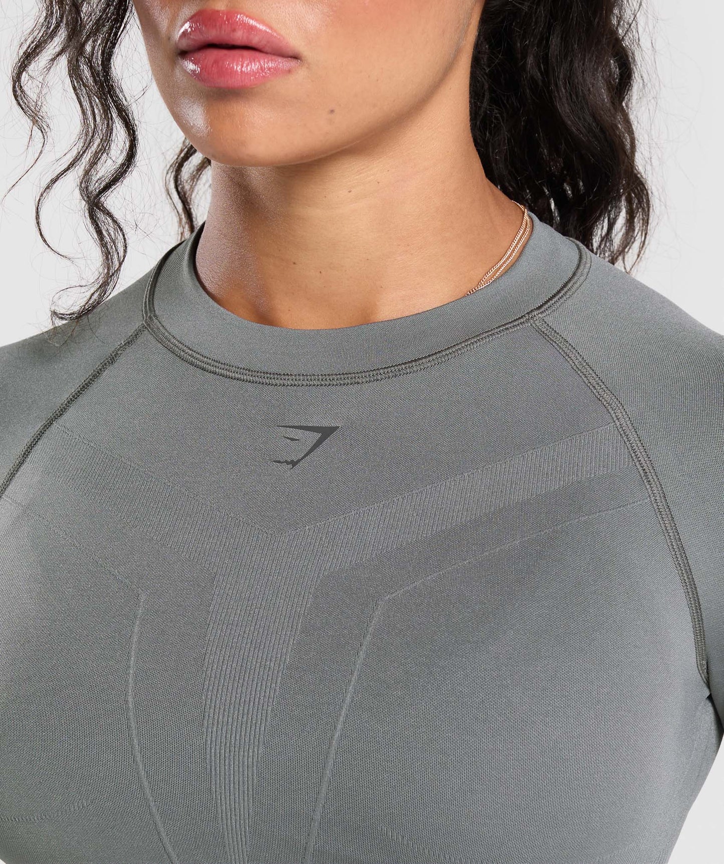 Gymshark Activate Long Sleeve Top - Brushed Grey