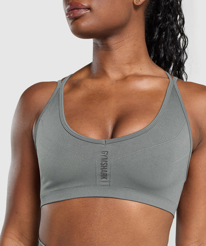Gymshark Activate Seamless Bralette - Brushed Grey