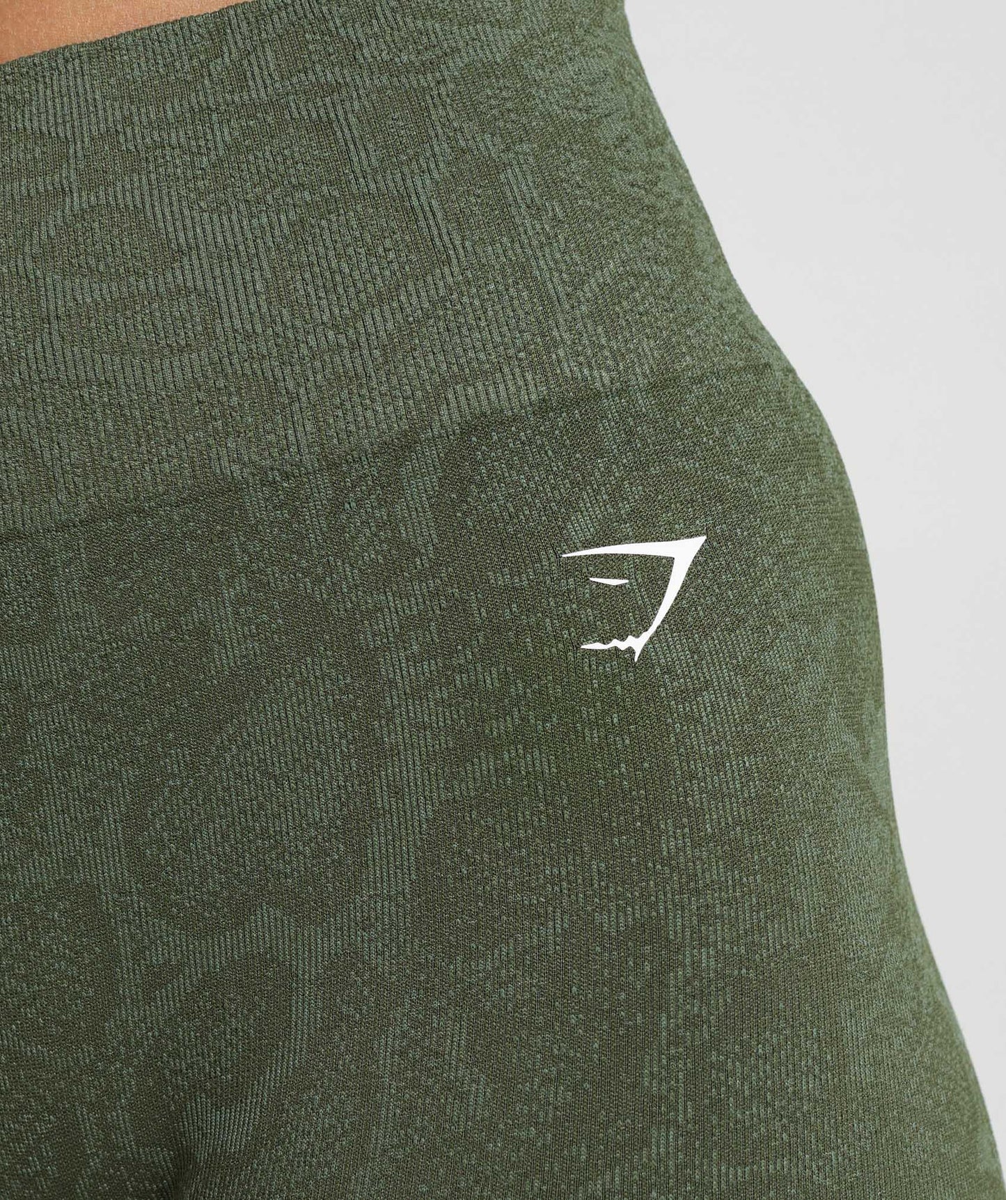 Gymshark Adapt Animal Seamless Cycling Shorts - Willow Green/Core Olive