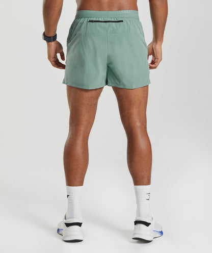 Gymshark Apex Run 4" Shorts - Ink Teal