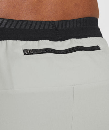 Gymshark Apex Run 4" Shorts - Light Grey