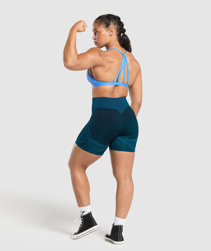 GS x Analis Apex Seamless Shorts - Midnight Blue/Lats Blue