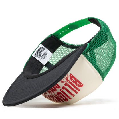 Billionaire Boys Club Curve Trucker Hat - Black/Jolly Green