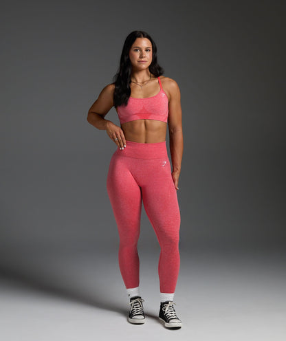 Gymshark Vital Seamless 2.0 Leggings - Coral Red Marl