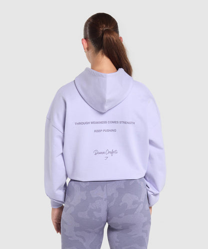GS X Diana Oversized Graphic Hoodie - Powdered Lilac