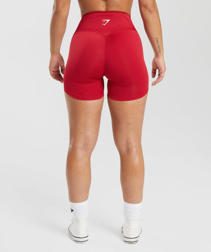 GS Power High Rise Shorts - Carmine Red