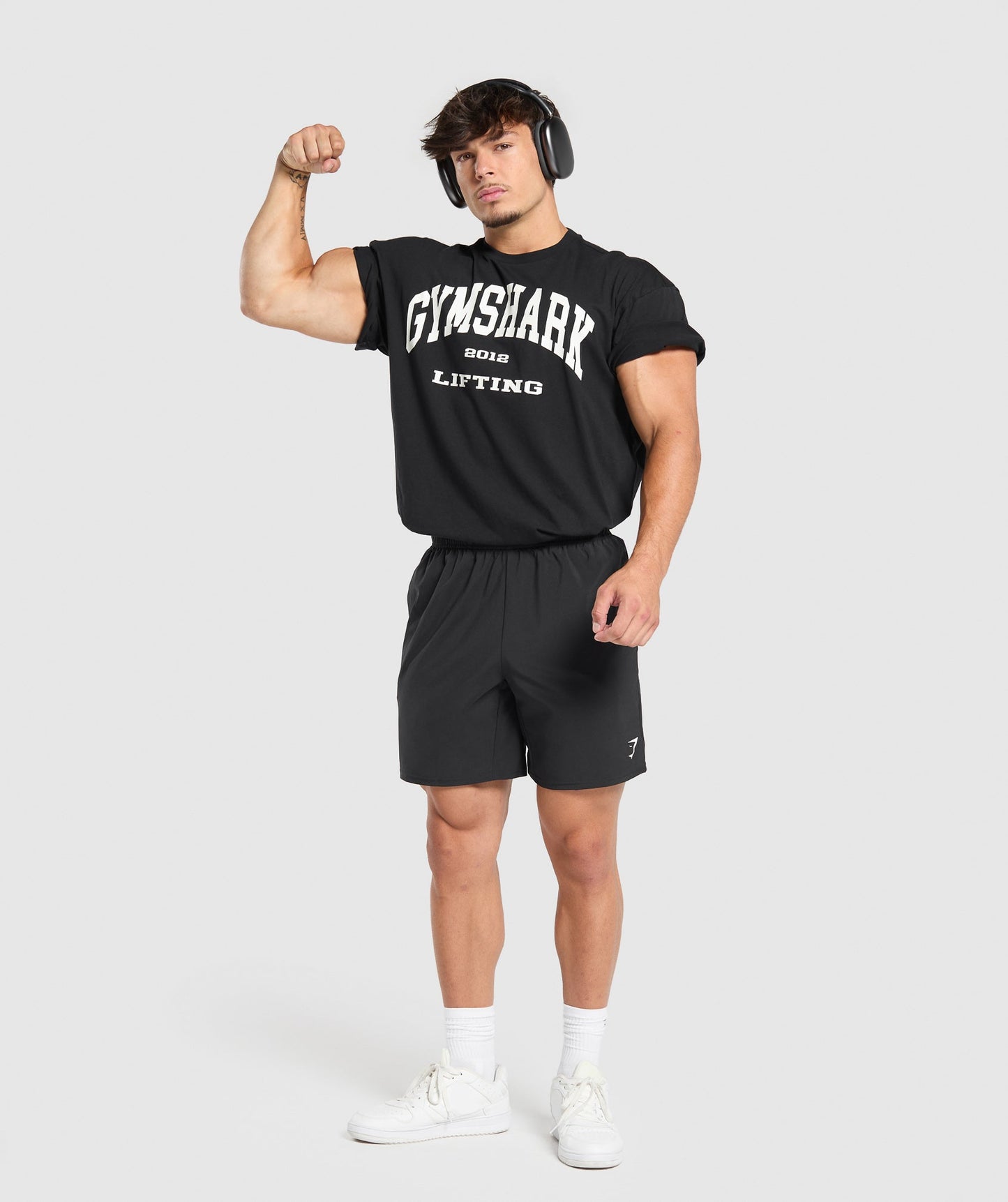 Gymshark 2012 Lifting Oversized T-Shirt - Black