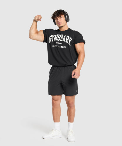Gymshark 2012 Lifting Oversized T-Shirt - Black