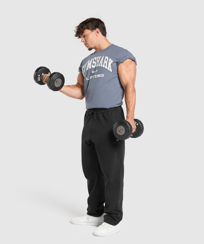 Gymshark 2012 Lifting Oversized T-Shirt - Iron Blue