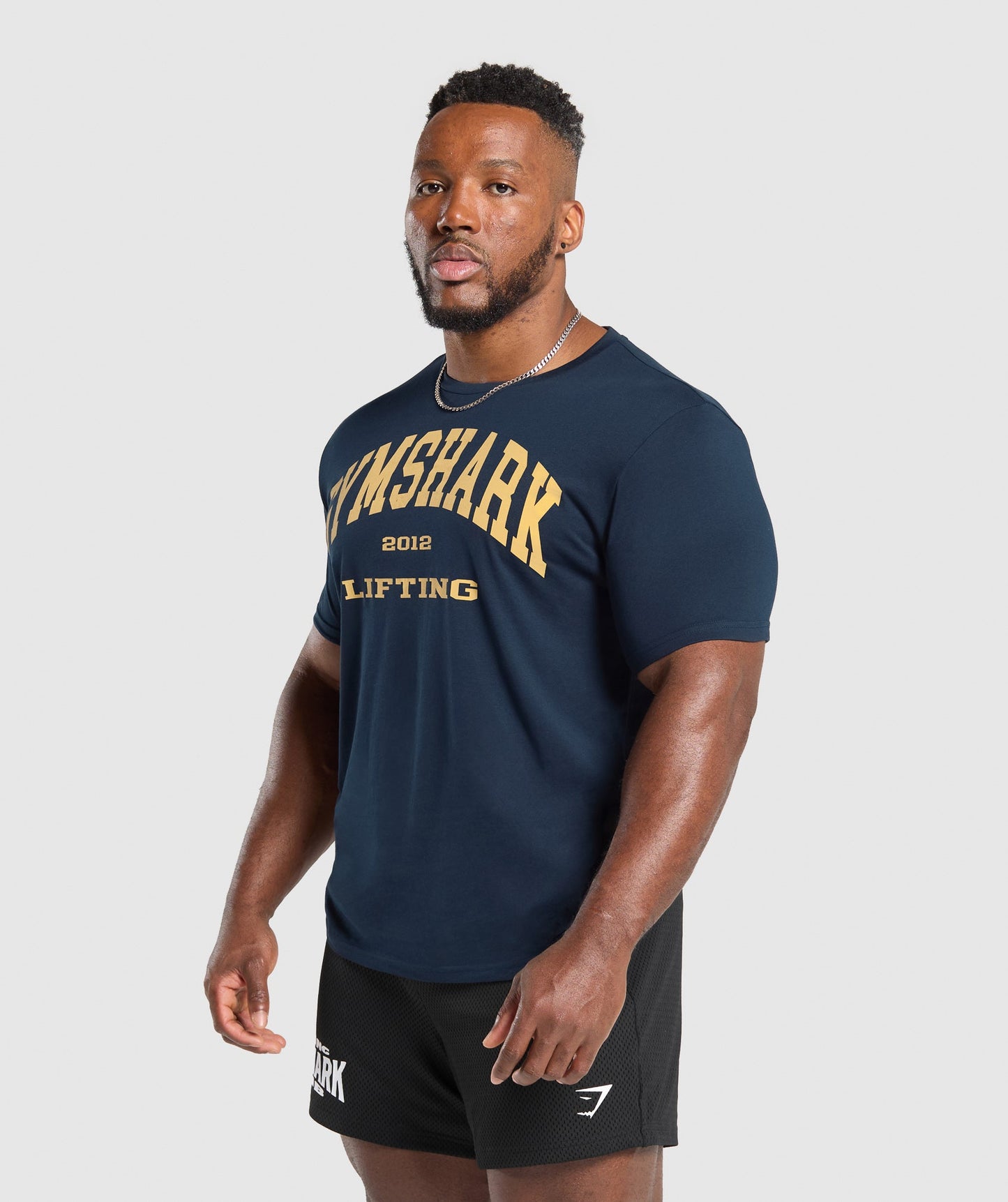 Gymshark 2012 Lifting T-Shirt - Navy