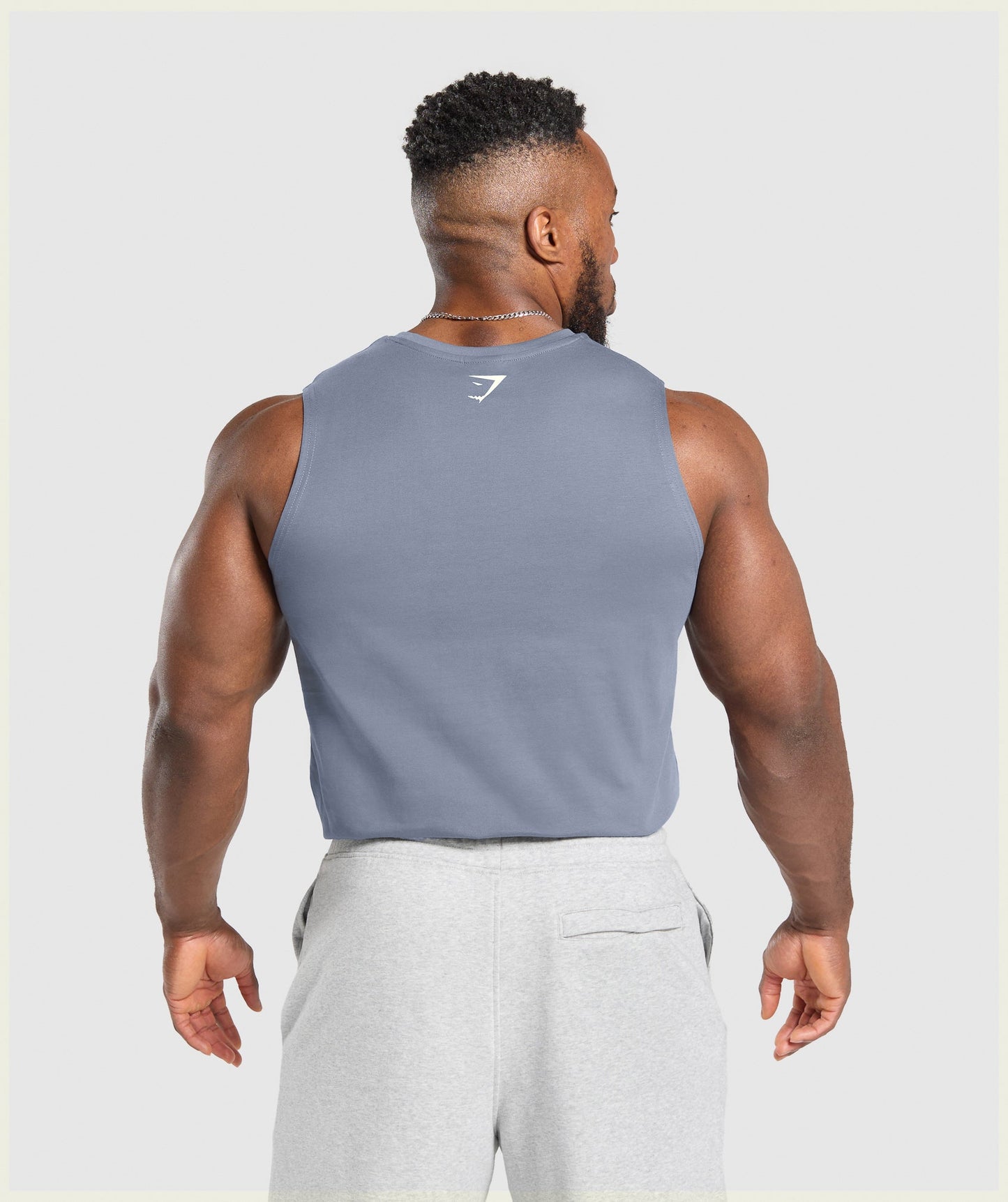 Gymshark 2012 Lifting Cut off Tank - Iron Blue