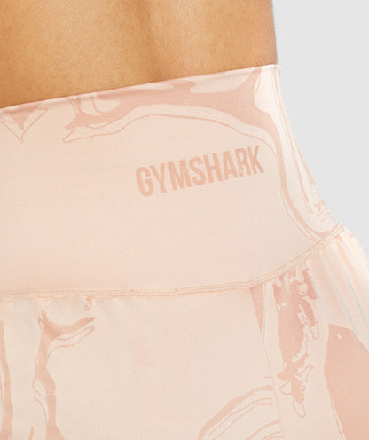 GS Power Jacquard Shorts - Light Pink Print