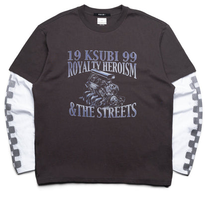 Ksubi Engine Layered L/S Tee - Faded Black