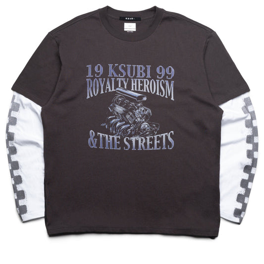 Ksubi Engine Layered L/S Tee - Faded Black