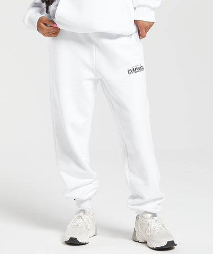 GS X Leana Deeb Oversized Joggers - White