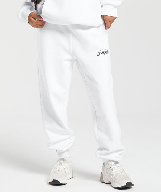 GS X Leana Deeb Oversized Joggers - White