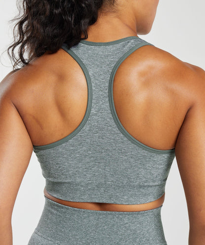 DNU - Gymshark Lift Seamless Sports Bra - Slate Teal/White Marl
