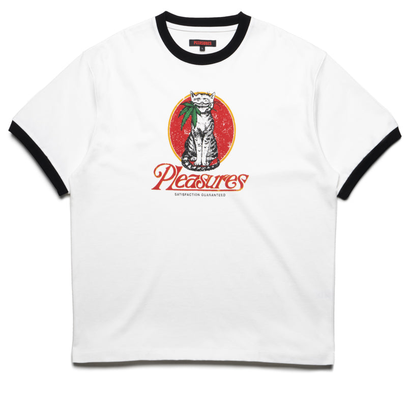 Pleasures Cat Heavyweight Ringer Tee - White