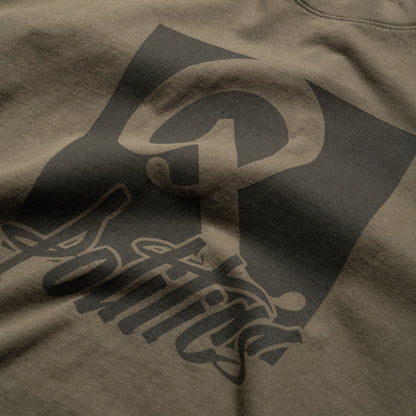 Politics Oversized Graffiti Tee - Army