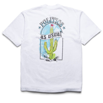 Politics Cactus Tee - White