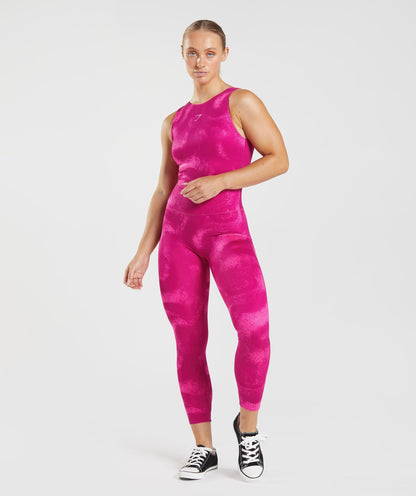GS Power Full Length All In One - Magenta Pink Print