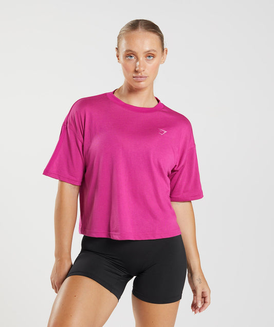 GS Power Midi Top - Magenta Pink