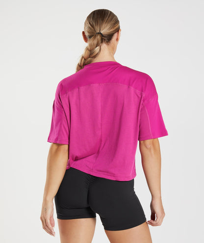 GS Power Midi Top - Magenta Pink