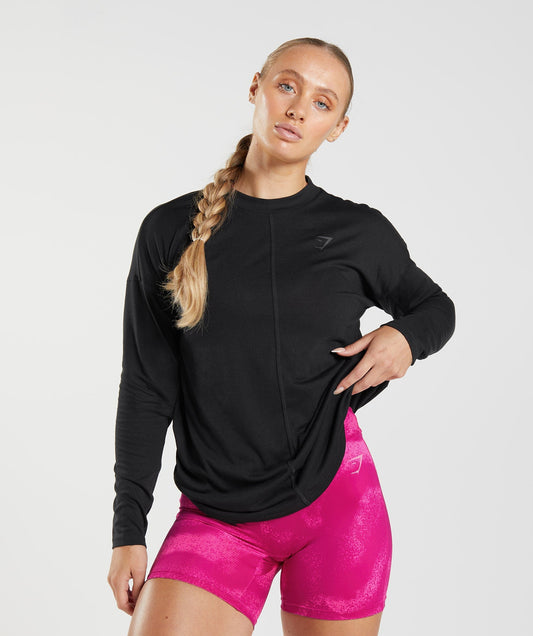 GS Power Long Sleeve T-Shirt - Black