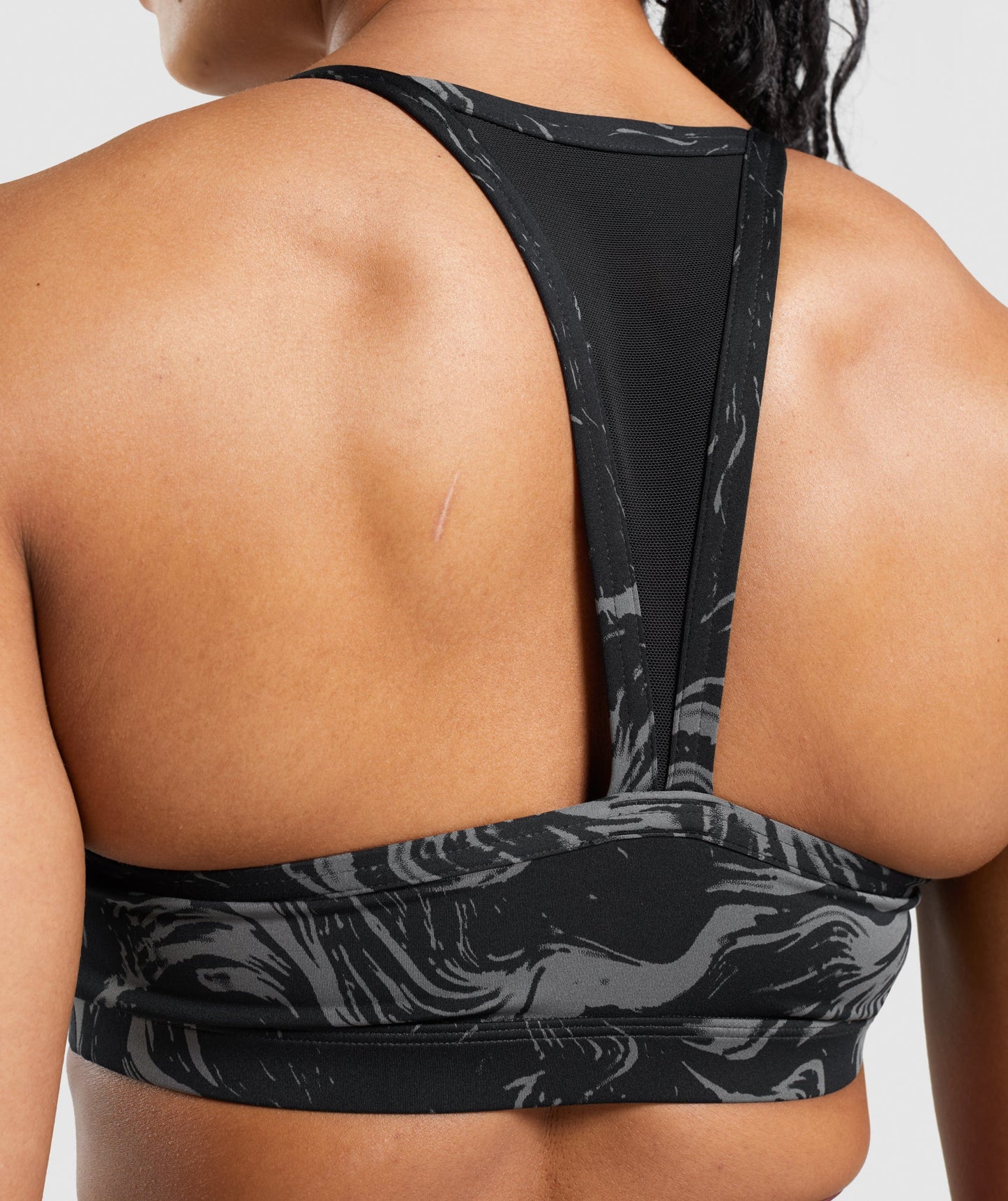 GS Power Sports Bra - Black Print