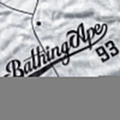 A Bathing Ape Camo Stripe Baseball Jersey - Gray
