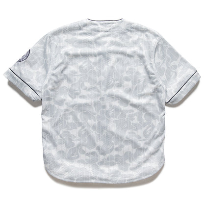 A Bathing Ape Camo Stripe Baseball Jersey - Gray