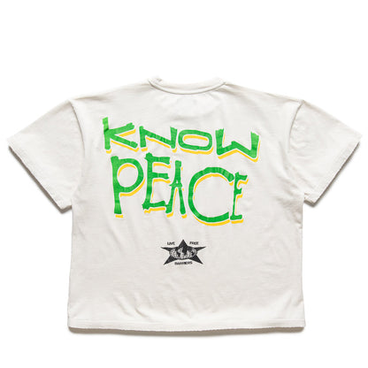 Barriers Worldwide Know Justice Know Peace Tee - White