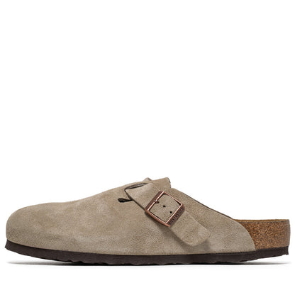 Birkenstock Boston Soft Footbed Suede - Taupe