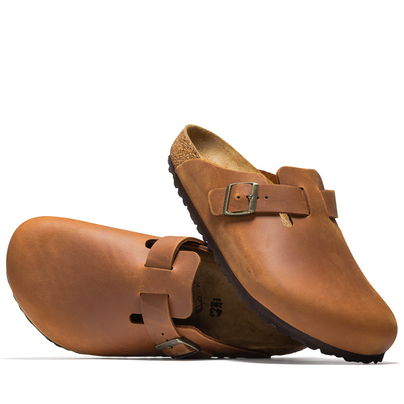 Birkenstock Boston Oiled Leather - Cognac